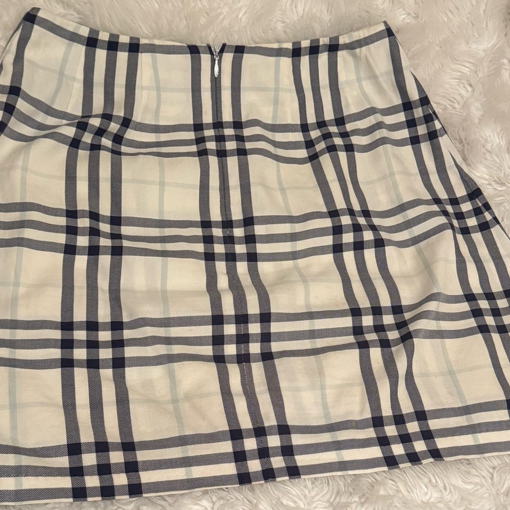 BURBERRY London woman’s A-Line mini Skirt plaid nova check Sz 4 Made in Italy